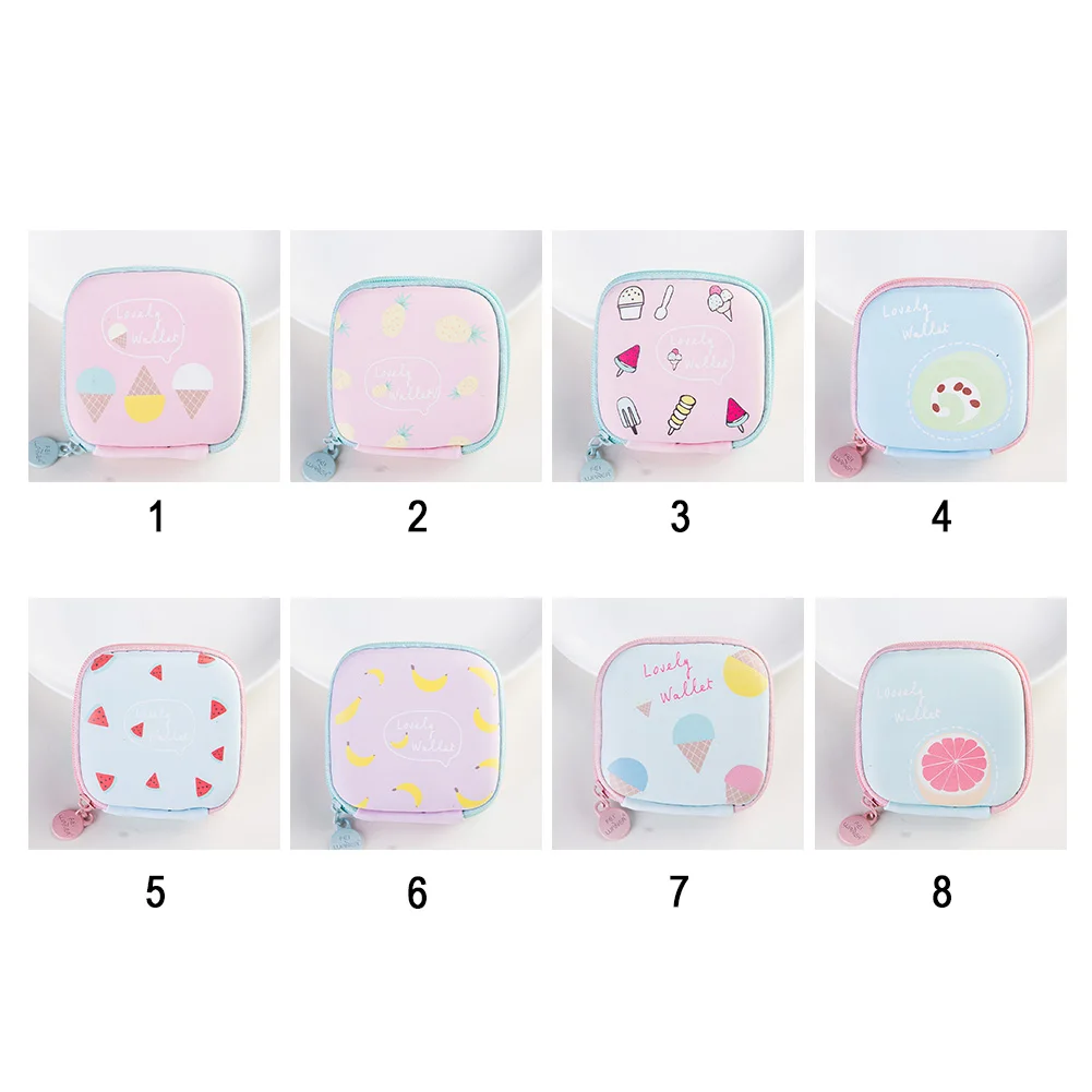 Harajuku Kawaii для женщин милые мини мультфильм Мороженое стильное портмоне монет