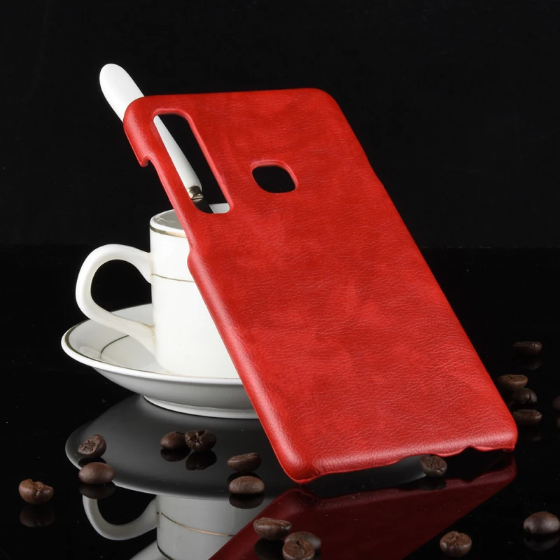 Samsung Galaxy A9S (A9 Star Pro) Litchi pattern PU leather+PC hard case_7