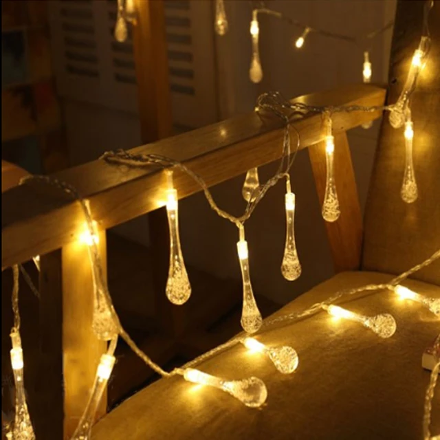 5m 20 Led Raindrop Lights Multicolor Outdoor String