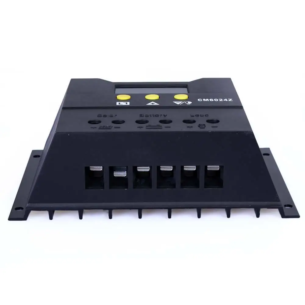 PWM 60A за максимальной точкой мощности Солнечный Контроллер заряда 12V 24V ЖК дисплей