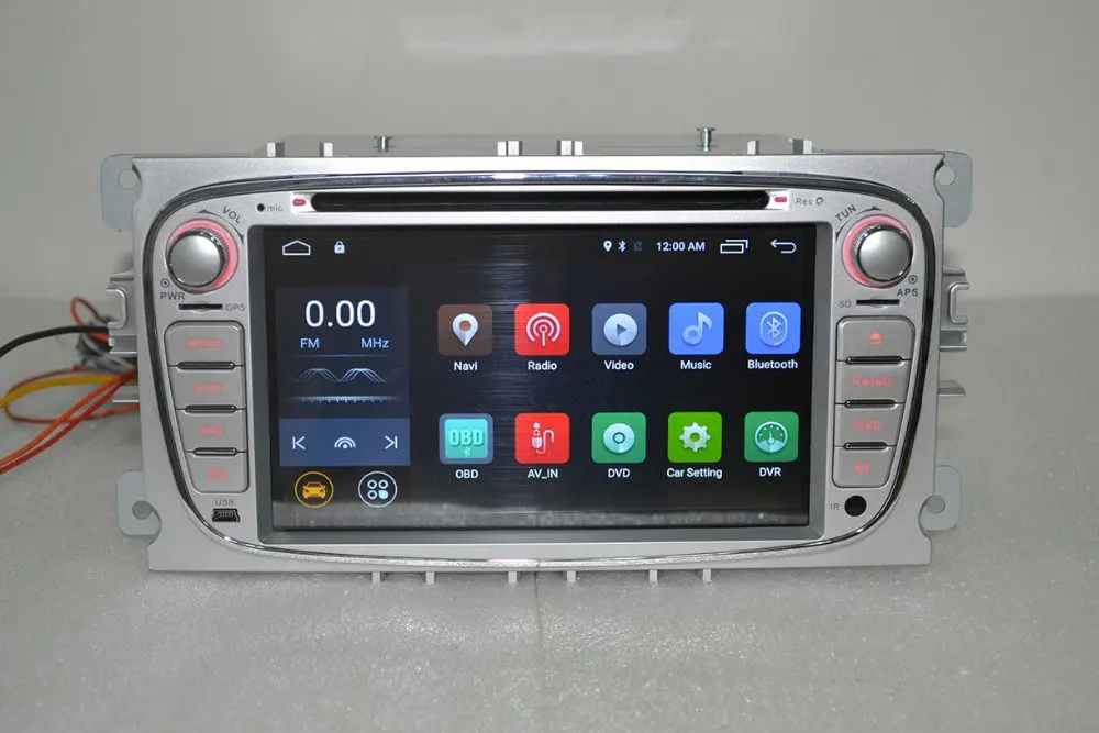Excellent Android 7.1 for Ford focus 2 s-max 2din car dvd,gps navigation,wifi,radio,bluetooth,Steering wheel,Free 8g map,mic,touch screen 9