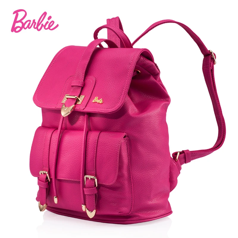 Barbie Fashion Women Backpacks Big Capacity Pink Backpacks Women High  Quality Leather Bag Girls Travel Bags More Pockets - Backpacks - AliExpress