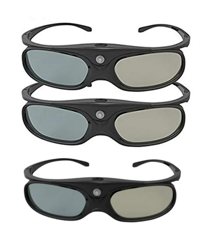 3PCS Активные очки DLP Link 3D совместимые 96-144 Гц с Optama/acer/BenQ/ViewSonic/XGIMI DLP Link Проекторы DLP 3D готов - Цвет: 3PCS