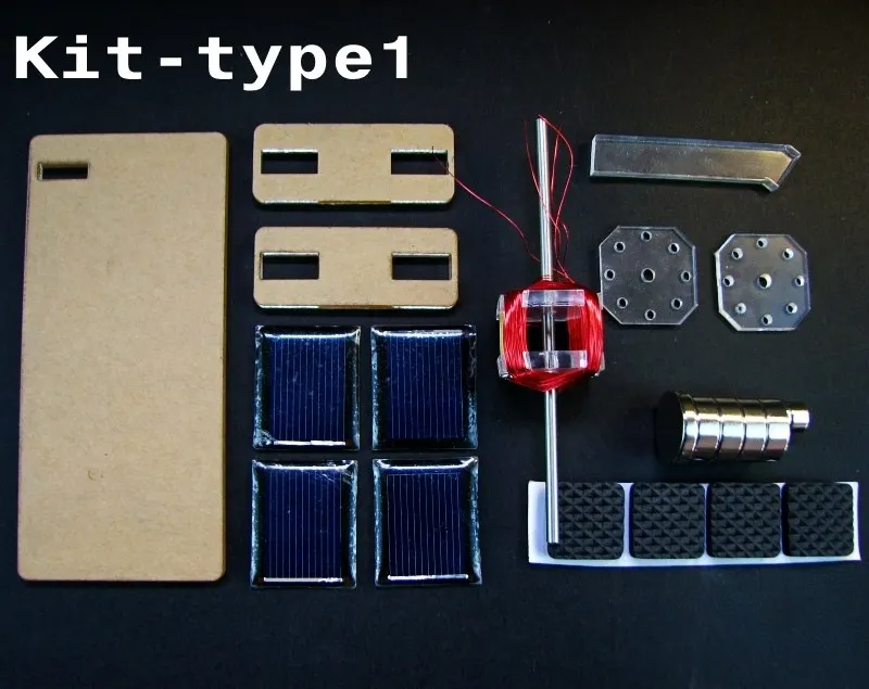 Светильник, двигатель, Магнитная подвеска, двигатель мендочино, солнечная игрушка, научная игрушка, игрушки для изучения физики - Цвет: Kit(Not assmebled)