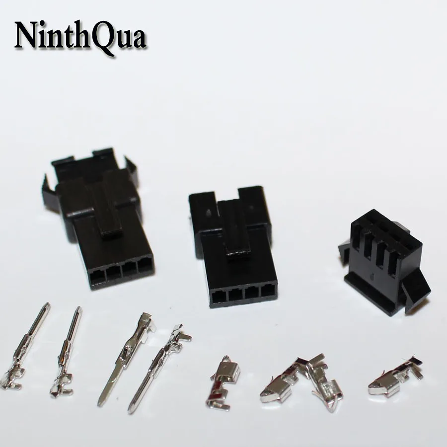 

Sample 50sets JST 2.54mm SM2.54 4Pin 4P Lighting Car Connector Female and Male Plug Jack with Terminals