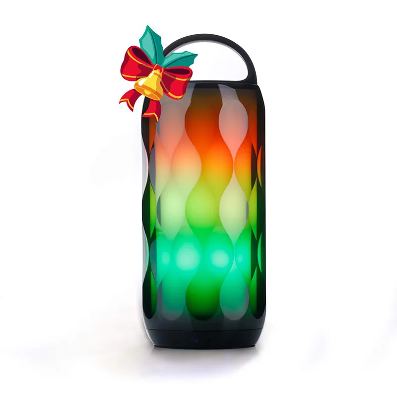 

LED Bluetooth Speaker RGB Touch Night Light 5W Speaker, Portable 6 Color Smart LED Themes Bedside Table Lamp, Speakerphone