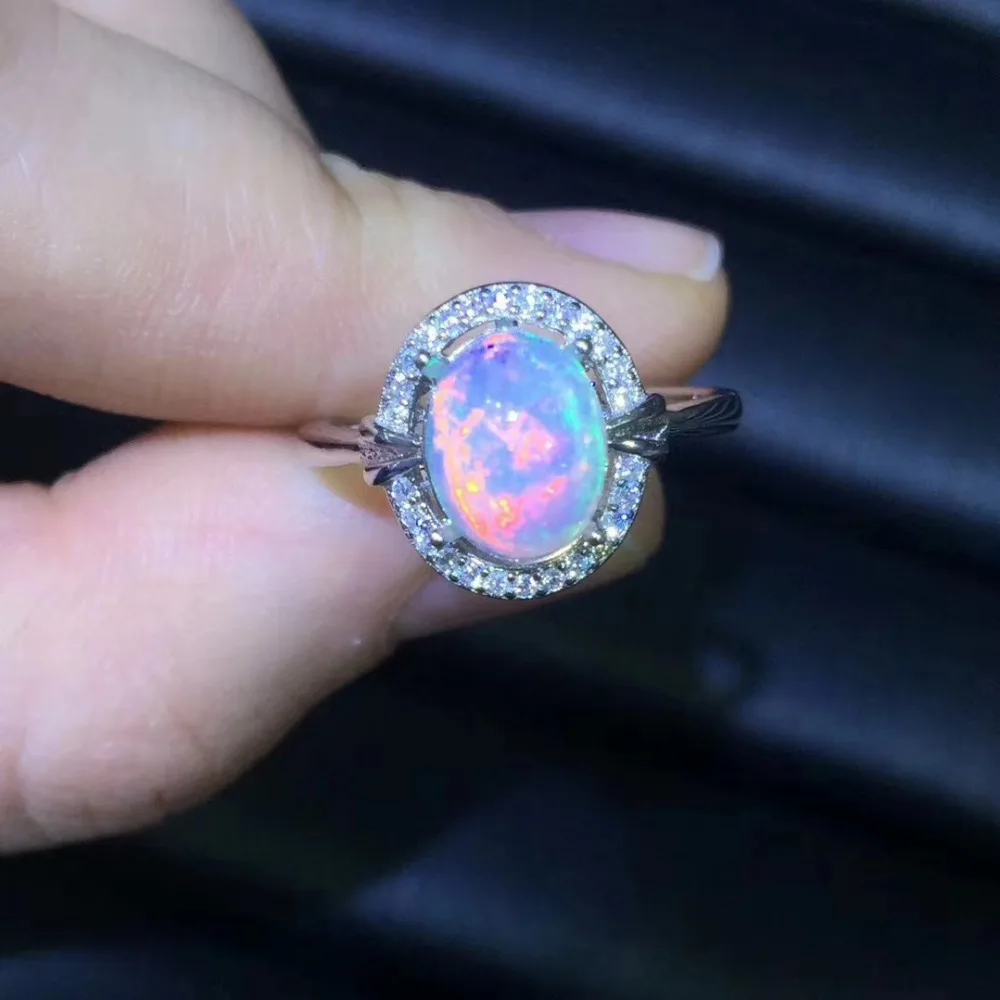 Opalstone Ring - Opal Rope Ring in Sterling Silver (7mm) | Blue Nile