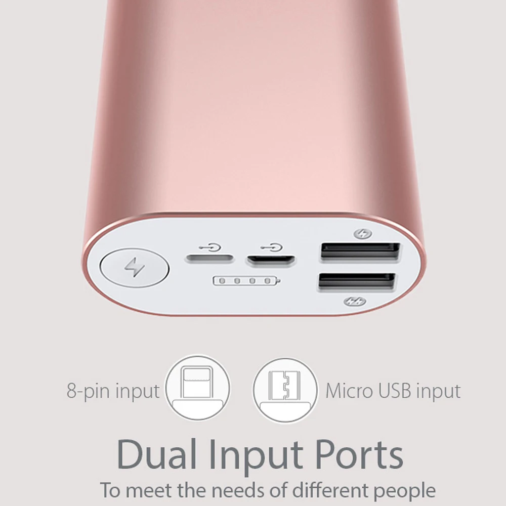 ROMOSS Power Bank 10000mAh ACE10 External Battery Pack Aluminum Alloy Power Bank A10 Charger For iPhone X XS Max Mobile Phone