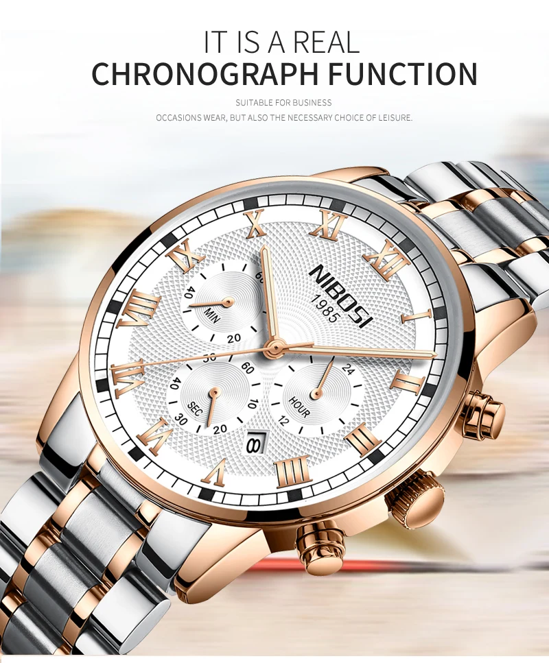 NIBOSI Mens Sport Watches Men Waterproof Luxury Brand Watch 2018 Fashion Full Steel Analog Quartz Wristwatch Relogio Masculino   (16)