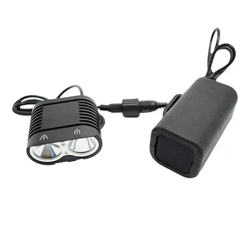 Sale WasaFire 2* XM-L2 LED 5000lm 8800mAh Head Cycling Front Bicycle Light Bike Light Headlight Headlamp Tail light Riding Frontlight 9