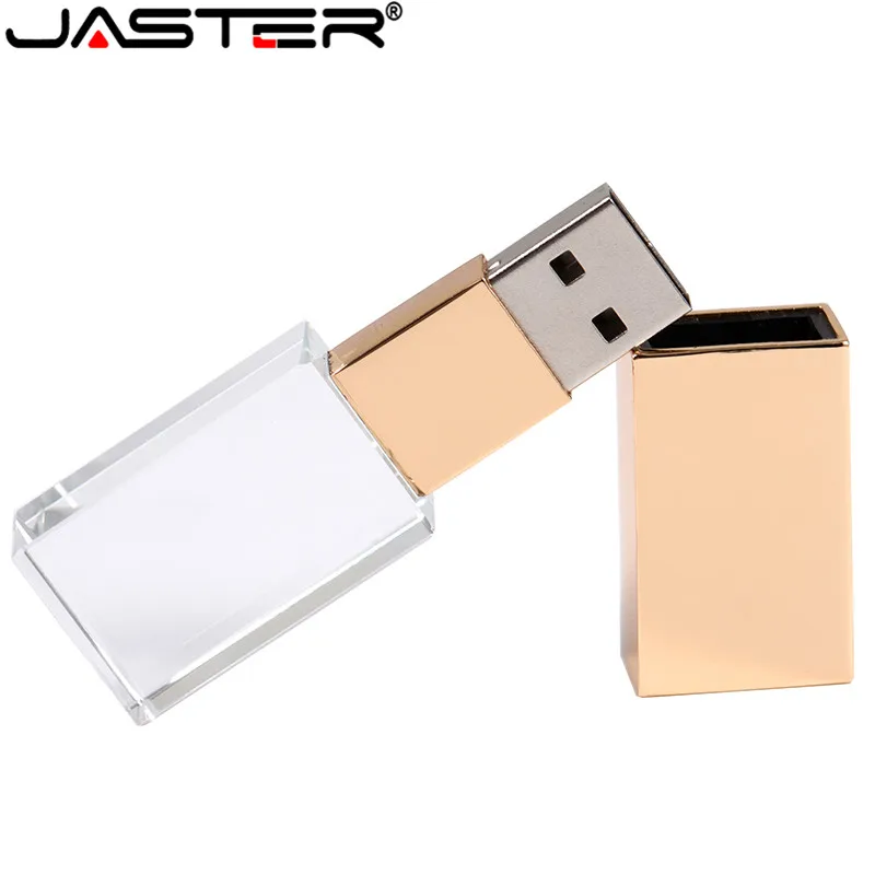 JASTER модный Кристальный стиль USB флеш-накопитель USB 4GB 16GB 32GB 64GB USB 2,0 Подарочный флеш-накопитель cle usb(более 10 шт бесплатный логотип