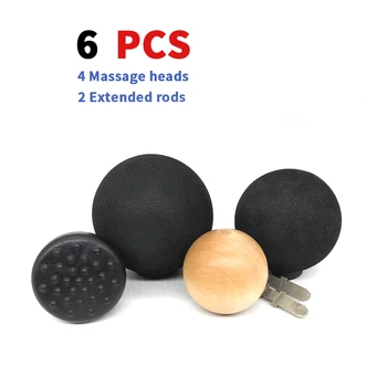 

6 pcs Deep Tissue Massager Gun, Jigsaw Modification Muscle Stimulation,Deep Kneading Massage for Back Neck, Foot, Leg, Knot, Hip