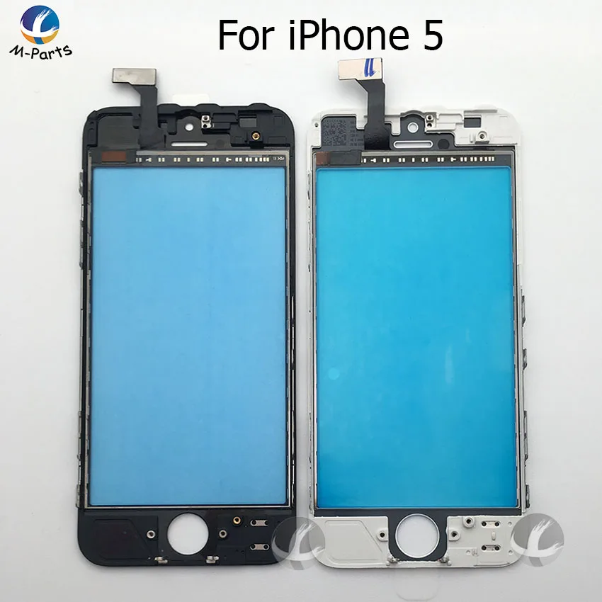 Сенсорное стекло дигитайзер + средняя рамка предварительно собранная для iPhone 5 5S
