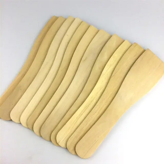 Heat Resistant Wooden Spatulas Set 2
