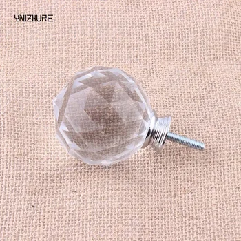 

60mm*70mm Double Open Bathroom Door Handle On Both Sides The Crystal Shift Knob Cabinet Luxury Drawer Handles With 25mm Screw
