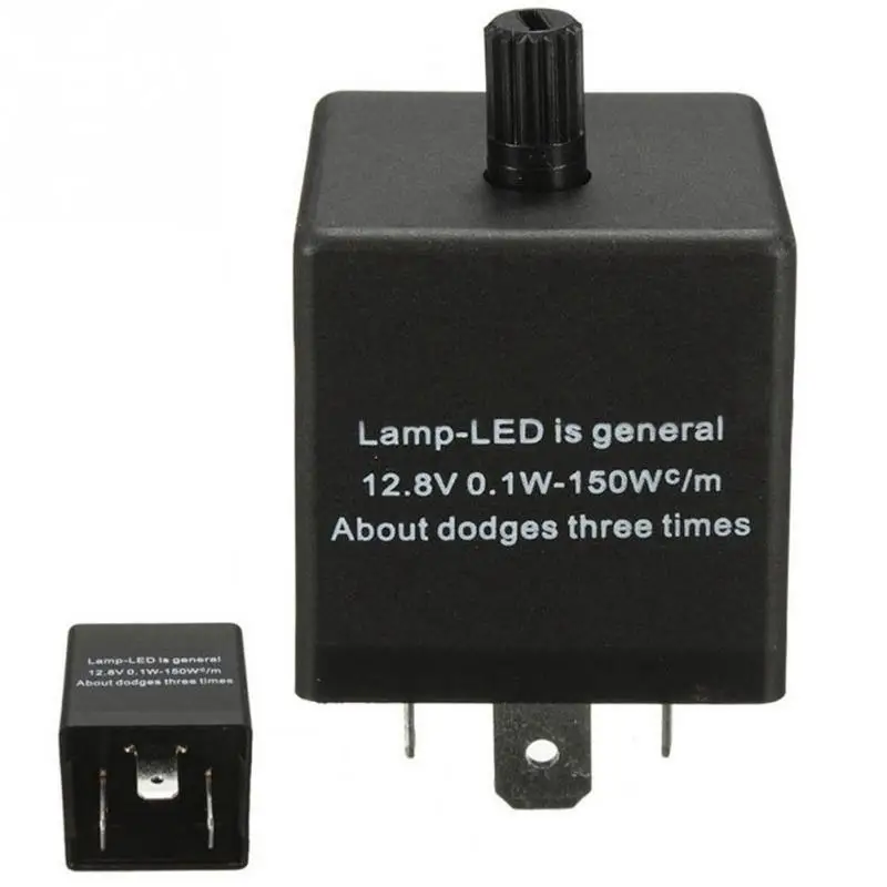 

CF13 12V 3-Pin LED Adjustable Car Flasher Flash Relay For Turn Signal Light 40A