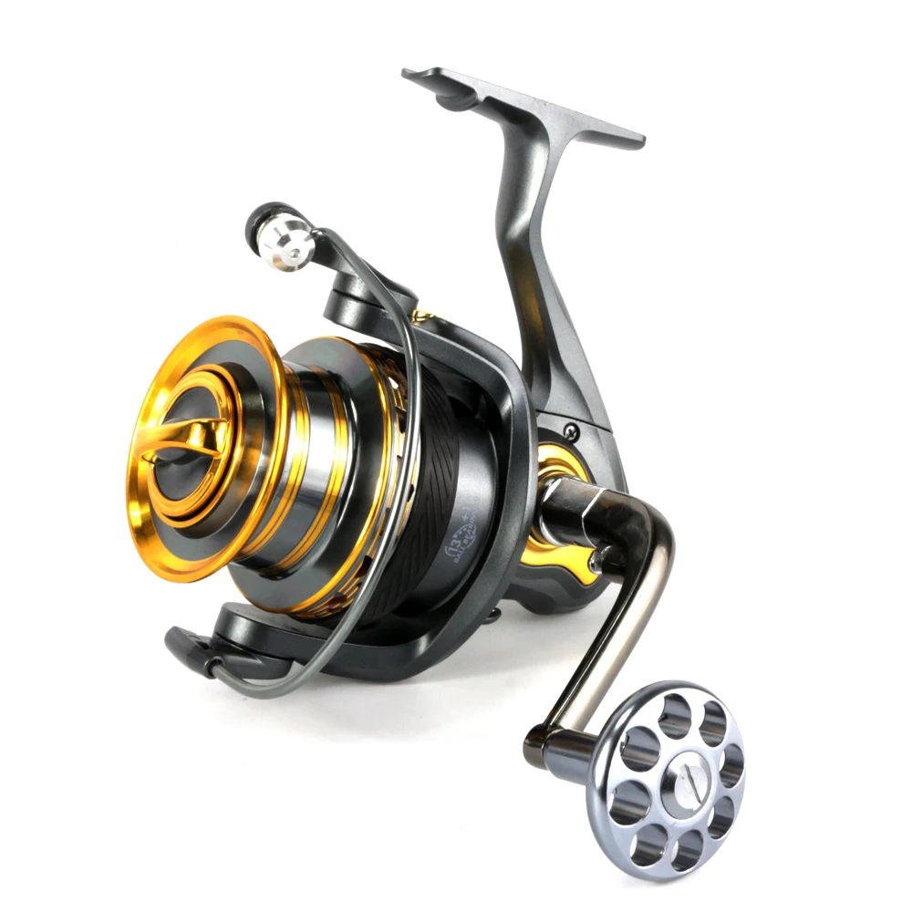 

Metal distant wheel 4000-7000 series Metal Handle Spinning Fishing Reel 13+1BB Coarse Fishing Tackle Super Big Sea Fishing Wheel