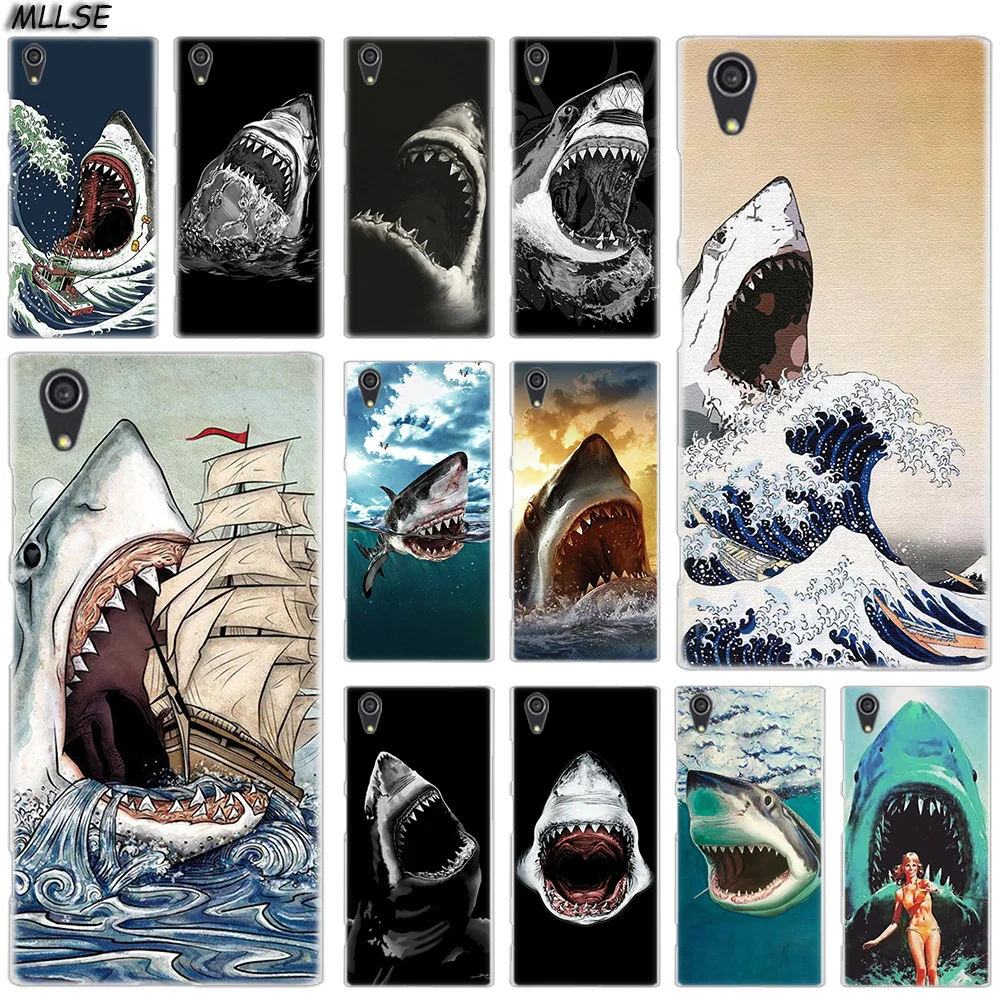

MLLSE Hungry Shark Fashion Case Cover for Sony Xperia X XA XA1 XA2 Plus XA3 XZ XZ1 XZ2 XZ3 XZ4 Compact L1 L2 L3 Cover Hot
