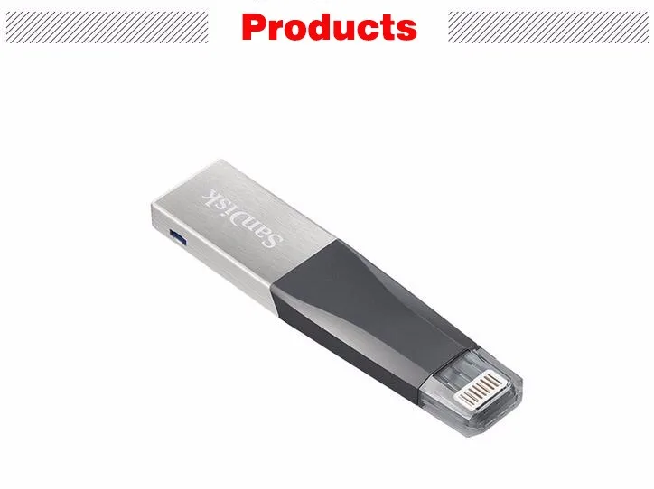 500gb usb stick SanDisk 128GB OTG USB Flash Drive USB Stick 64GB 16GB Pen Drive 3.0 PenDrives 32GB double interface for iPhone iPad APPLE MFi 16gb flash drive