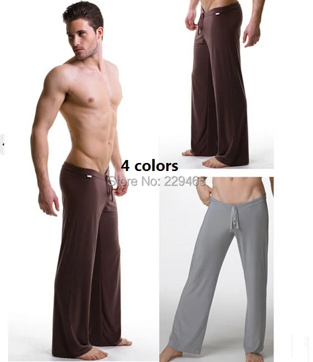 Men's ice silk pajama pants slip loose men Home Furnishing