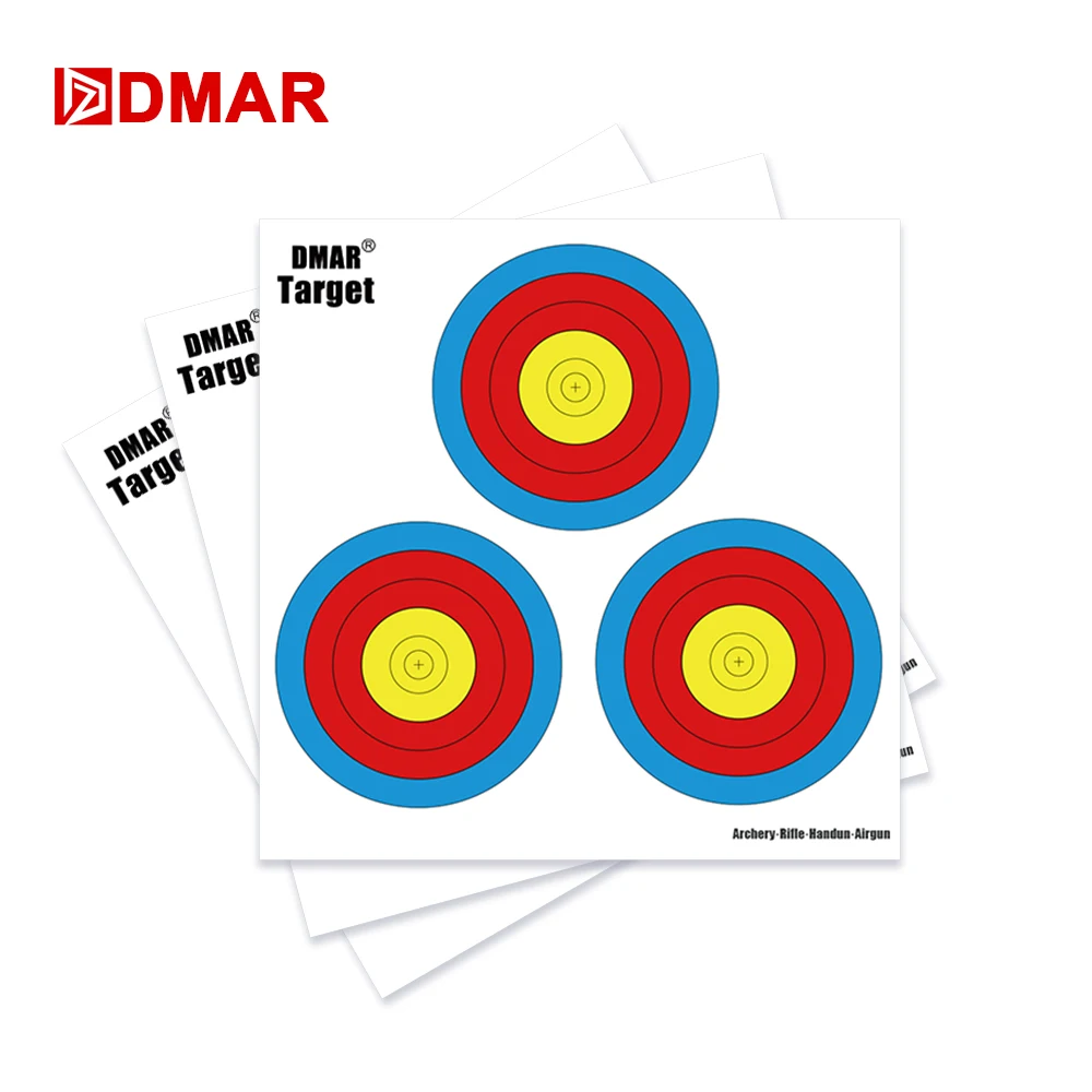 DMAR 20pcs Standard Archery Targets Paper For Recurve Bow Compound Bow