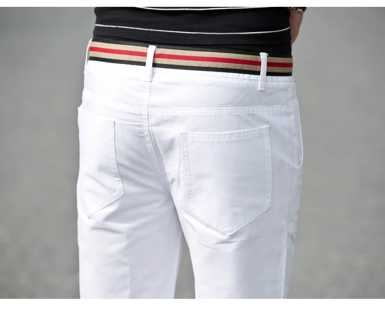 Большие размеры, однотонные повседневные Прямые брюки, хлопковые полосатые брюки с защитой от морщин, деловые тонкие мужские брюки