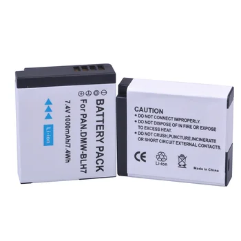 

2pc x 1000mAH DMW-BLH7 BLH7 DMW-BLH7PP DMW-BLH7E Camera Bateria for Panasonic DMC-GM1,GM1,DMC-GM5,GM5,DMC-GF7,GF7,DMC-GF8,GF8