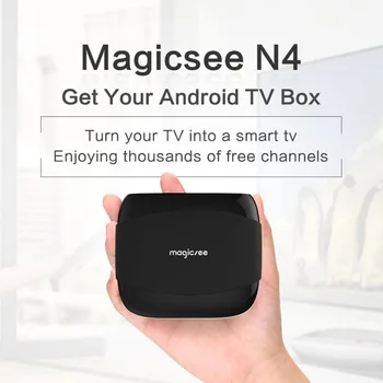 

MAGICSEE N4 Android TV Box Amlogic S905X Android 7.1.2 2 GB RAM 16 GB ROM 2.4G 5G Smart TV-box 4 k H.265 Dual Band Set-top Box