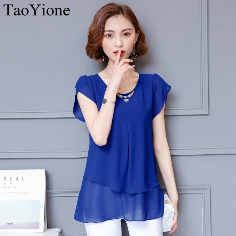 Женская летняя блузка с круглым вырезом и коротким рукавом|blusas femininas|women blousesnew