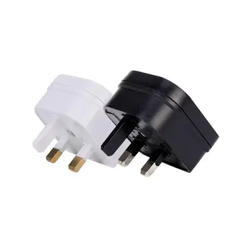 

European 2 Pin to UK 3 Pin Plug Adaptor Euro EU Converter Mains Travel