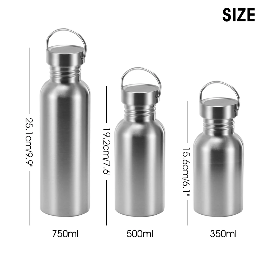 

Water Bottle 350ml 500ml 750ml Outdoor Exercise Plastic Bike Sports Water Bottles Drinking Aluminum Material Easy To Carry