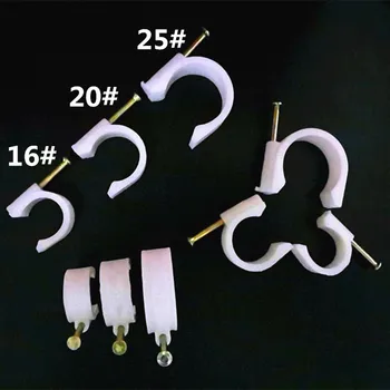 

225pcs 16/20/25mm PVC Pipes Plumbing Fittings / U Type Pipe Clamp / Pipe Strap with screws ,free shipping