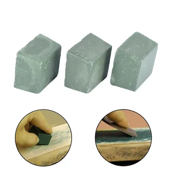 

New Leather Strop Sharpening Compound Micron Stropping Leathercraft Abrasive for Handmade Craft Grinding knife paste Green