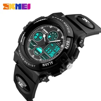 

Kids Sports Watches For Children Girls Boys Waterproof Military Dual Display Wristwatches LED Waterproof Watch Relojes SKMEI