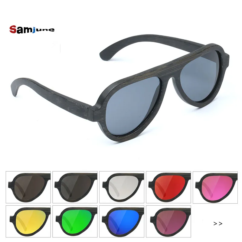 

9 lens,3 frame colors New Men's Wooden Polarized Sun Glasses Retro Men and Women Luxury Handmade Wooden Sunglasses Oculos de sol