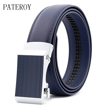 

PATEROY Designer Leather Strap Male Belt Automatic Buckle Belts For Men Girdle Wide Men Belt Waistband ceinture cinto masculino