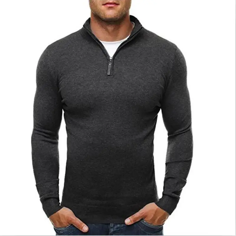 2018 весенние мужские свитера пуловеры простой стиль хлопок вязаный свитер с v-образной горловиной Джемперы тонкий мужской трикотаж синего