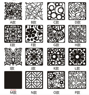 

Acrylic crystal hanging screen partition fashion wall stickers cutout grilles decoration screen entranceway door wall stickers