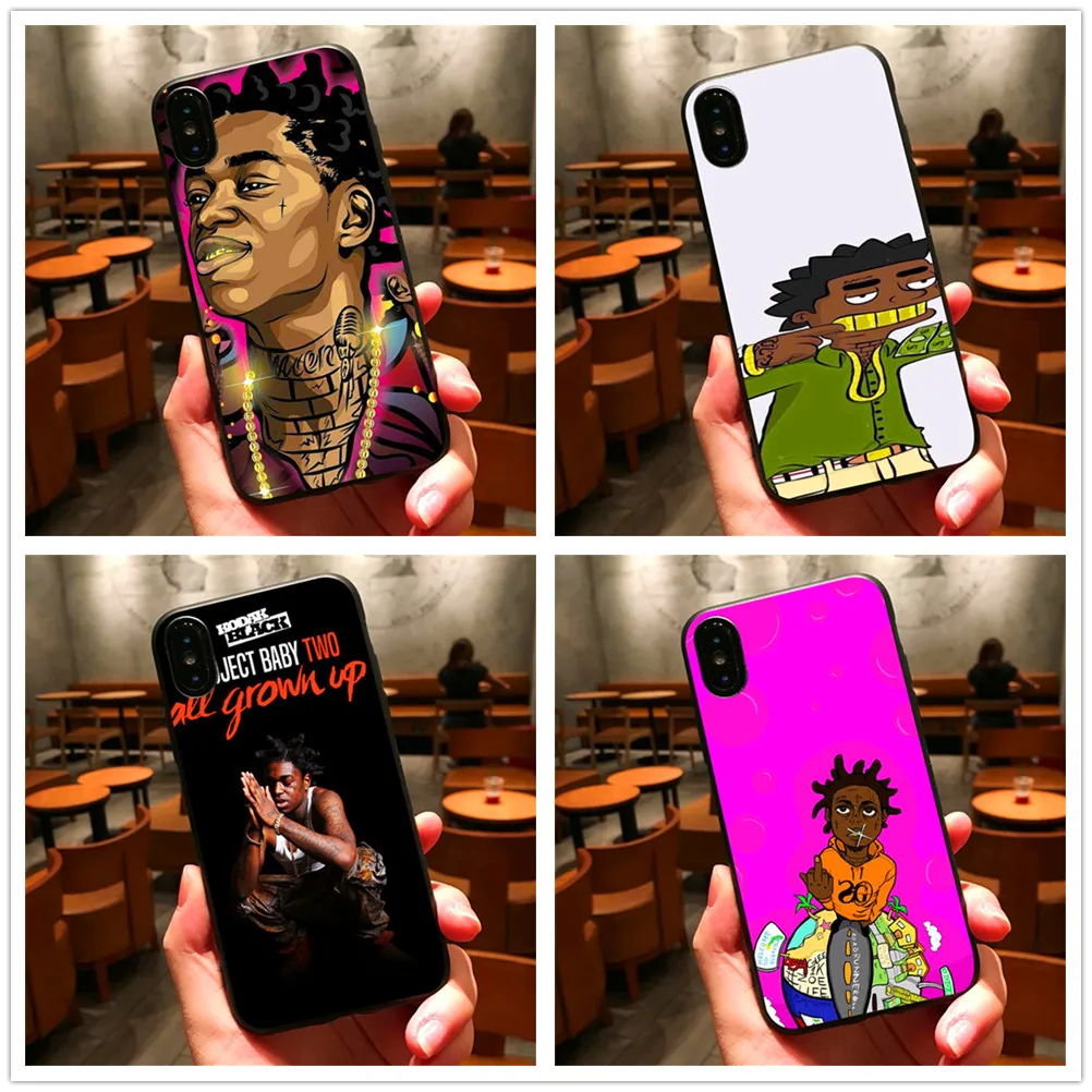 

Kodak Black luxurious soft phone case for Iphone 8 7 6 plus X Xs Xr Xmax 5 for Samsung Galaxy 8 9 10 plus 7 10 edge coque shell