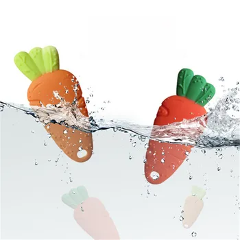 

Training Chew Toy Baby Teethers Cute Radish Teether Silicone BPA Free Toothbrush Infant Molars Teethers Training Dental Care