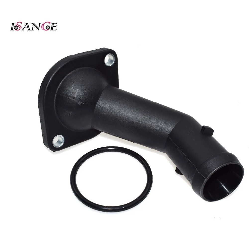 ISANCE Thermostat Housing Coolant Hose Flange Cover Water Outlet Pipe