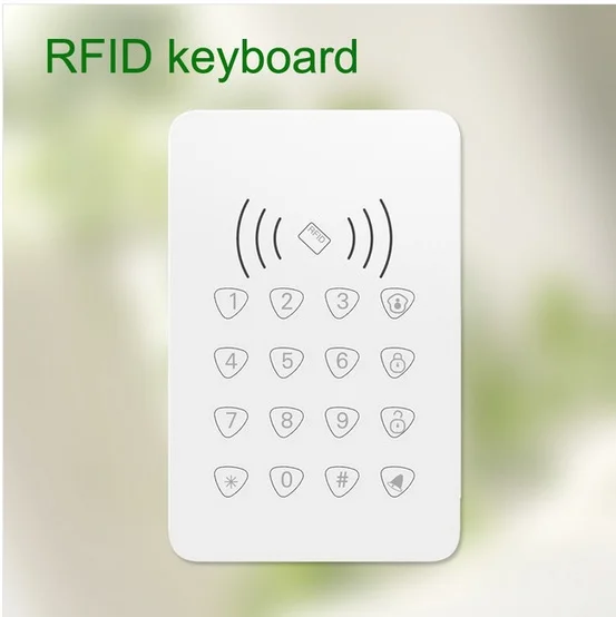 433 мгц RFID сенсорная клавиатура с функцией RFID/функция дверной звонок для беспроводной Wi-Fi gsm сигнализация Arm/разрядить сенсорную клавиатуру