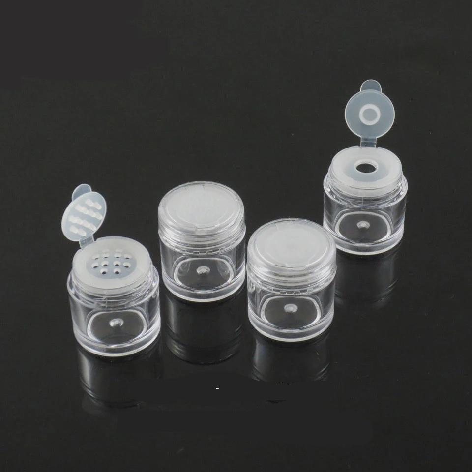 5ml Refillable Bottles loose powder jar with 1/3/12 holes nail powder