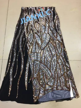 

unique DiuDiu-7102 embroidered French net Lace Fabric with sequins top Quality Nigerian French Mesh Lace Material