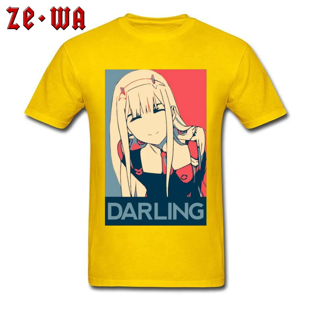 Harajuku/мужская футболка с надписью Darling In The Franxx Zero Two Youth хлопковая Футболка