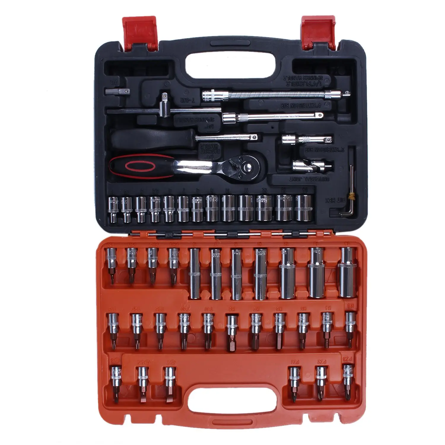 Koop Automotive Mechanica RepairingTool Set Box Case Auto Motor Thuis Reparatie Kit 53 stks Auto En Motorfiets Reparatie Hand Tool Kits