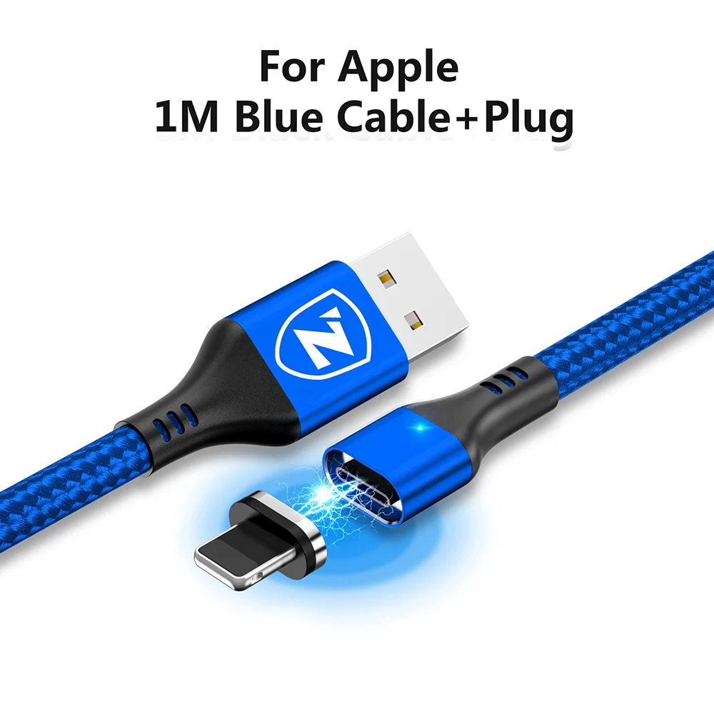 Blue Apple ZRSE 3A Магнитный кабель Micro Usb кабель для Iphone зарядное устройство Тип C кабели 3 в 1 быстрая зарядка 3,0 Мобильный телефон провод для быстрой зарядки - Цвет: Blue Apple