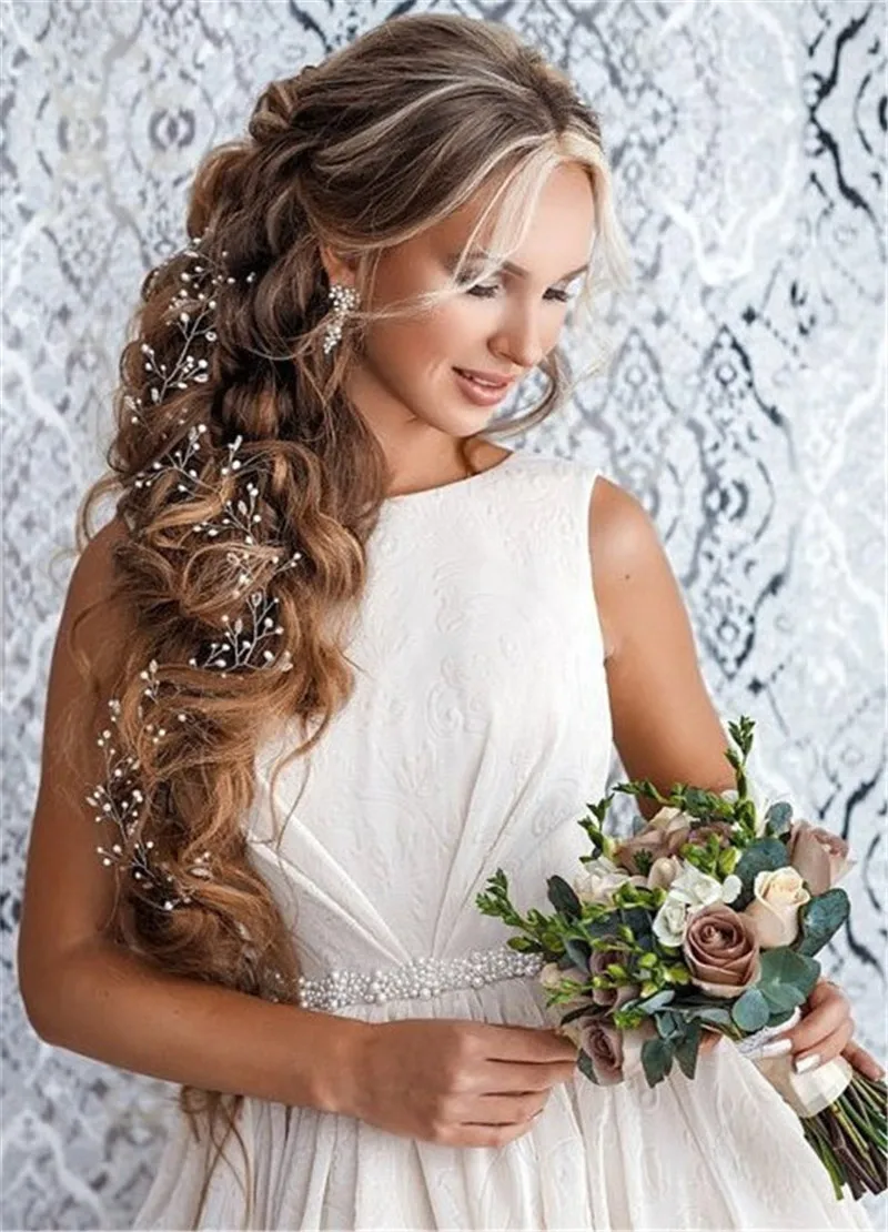 CC Haribands повязка на голову, ювелирные изделия, корона на голову, цветок, вечерние, свадебные аксессуары для волос для женщин, свадебная корона, свадебная тиара, романтическая 0403