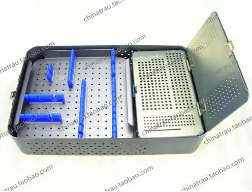 Медицинский ортопедический инструмент стерилизация коробка из алюминиевого сплава коробка для хранения винт и отвертка и ящик для