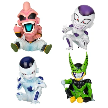 

Anime Dragon Ball Z Majin Buu & Frieza Cell Action Figure Dragonball Funny Middle Finger GK Ver. Figurine Toys Collection Doll